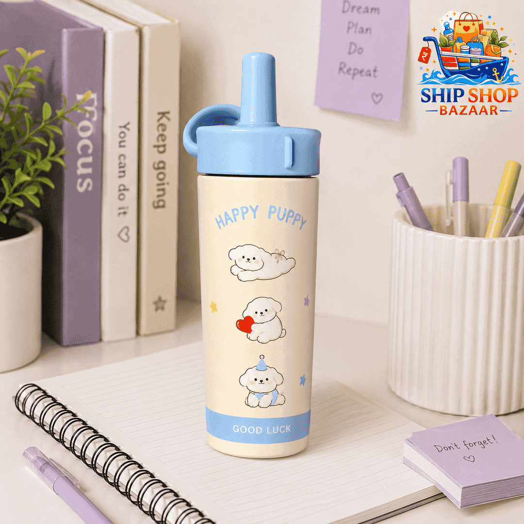 Happy Puppy Personalized Kids Sipper Bottle – 600ml 1