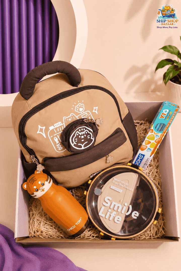 Back to School Gift Hamper for Kids | Backpack, Bottle, Lunch Box & Pencil Set 1